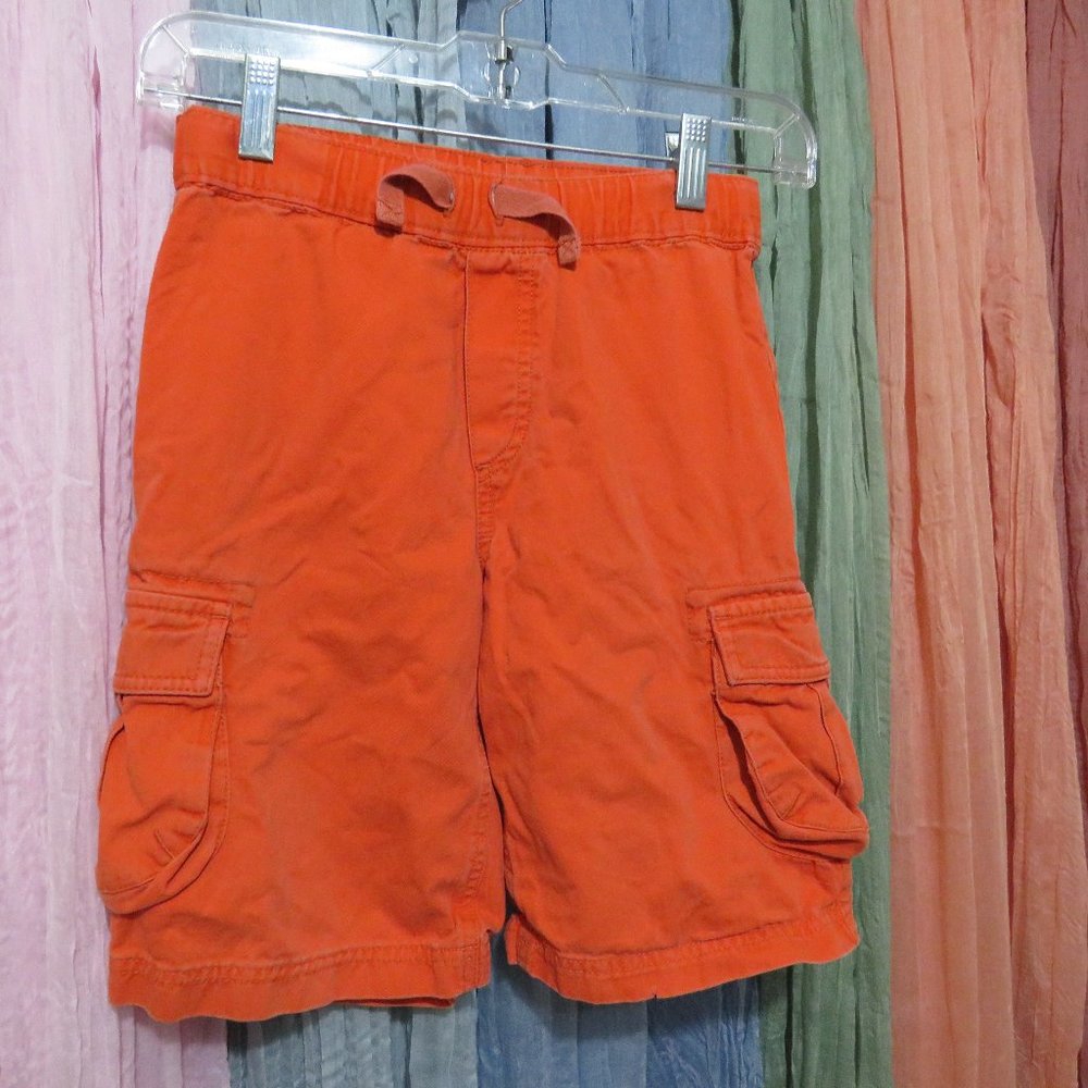 Hanna Andersson Cargo Shorts Tactical Orange 130/8